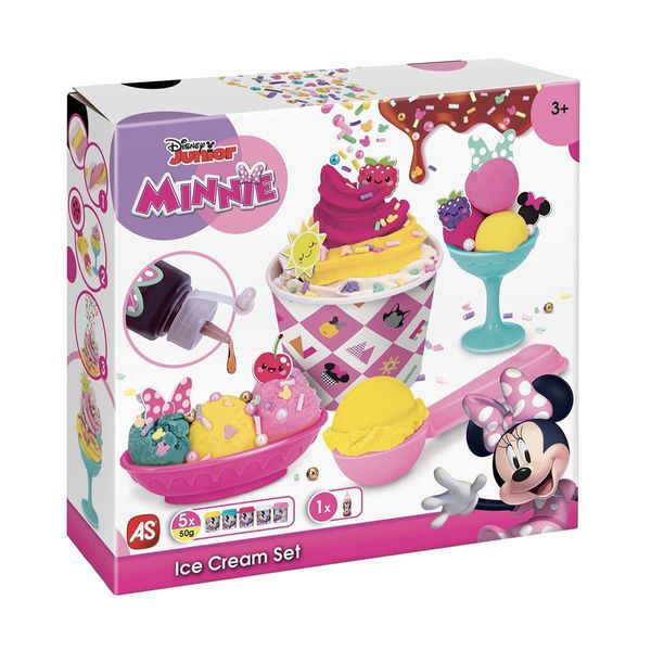 AS AS Σετ Minnie Κουπάκι Παγωτό με Σιρόπι & Sprinkles 1045-03592 Πλαστελίνη