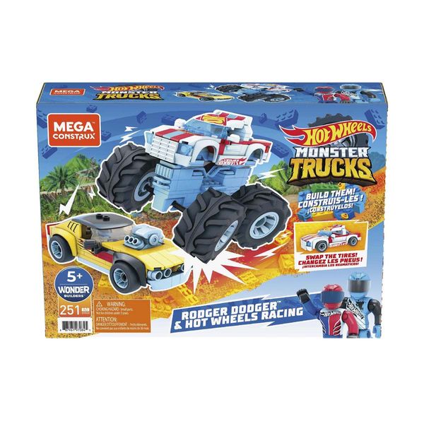 Mega Bloks Mega Bloks Hot Wheels Rodger Dodger & Hot Wheels Racing Οχήματα GYG22 Τουβλάκια