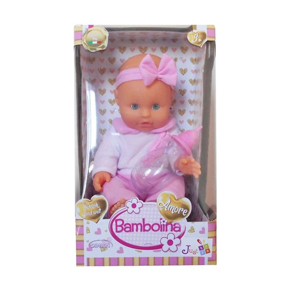 Bambolina Bambolina Bambolina Amore 33cm Πιπί Ποπό με Γιογιό-BD1807 Παιχνίδι Κούκλα