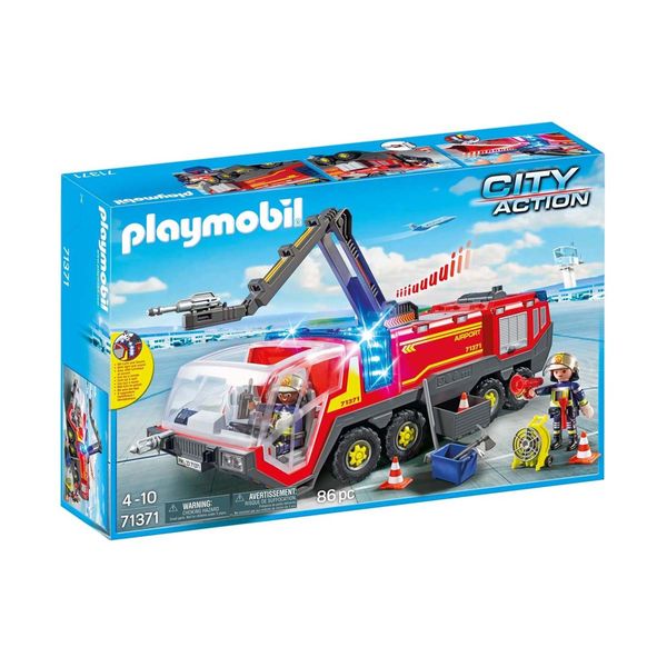 PLAYMOBIL® City Action Πυροσβεστικό Όχημα με Φώτα, Ήχο & Πυροσβεστικό Κανόνι 71371 Παιχνίδι