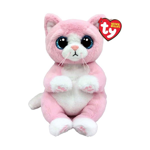TY Χνουδωτό Beanie Bellies Γάτα Ροζ 15cm 1607-41283 Παιχνίδι