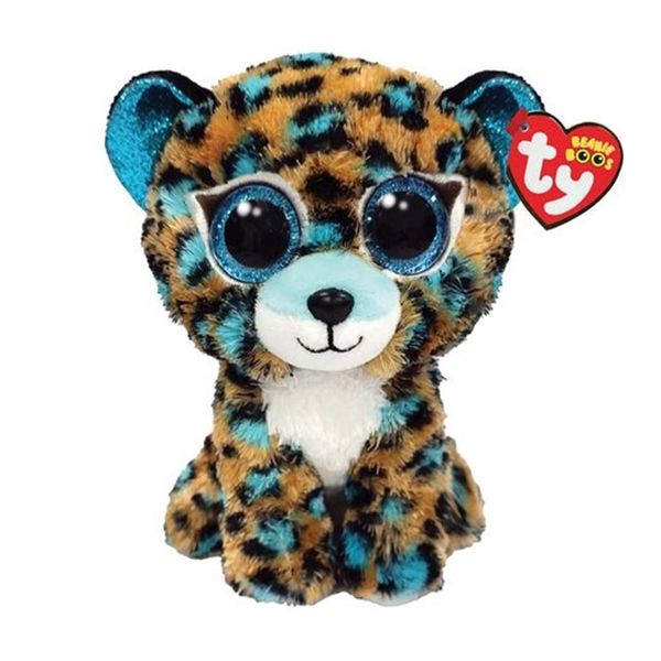 TY TY Beanie Boos Χνουδωτό Λεοπάρδαλη Μπλε 15cm 1607-36691 Παιχνίδι