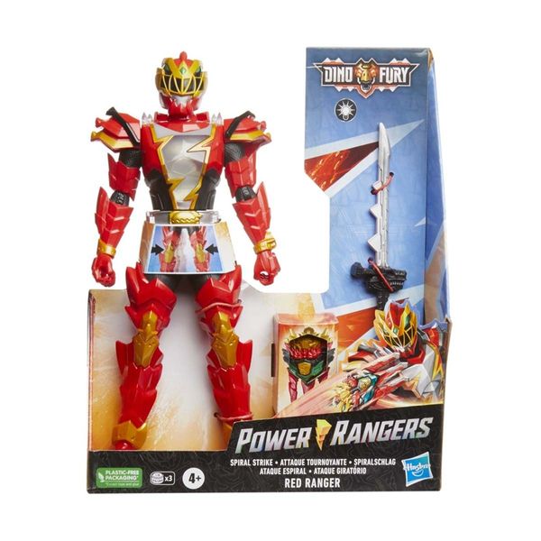 Hasbro Hasbro Power Rangers Dino Fury Spiral Strike Red Ranger F5718 Φιγούρα