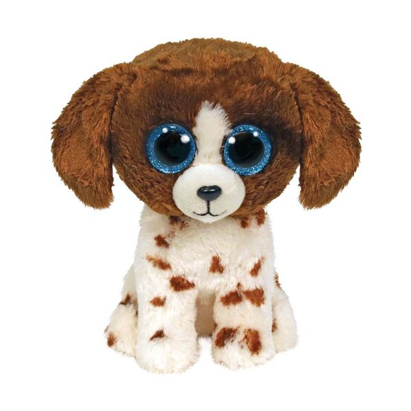 TY Χνουδωτό Σκυλάκι Καφέ Άσπρο Πιτσιλωτό 15cm 1607-36487 Παιχνίδι