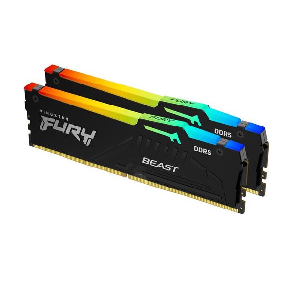 Kingston Kingston DDR5 6000MHz 32GB (2x16GB) FURY RGB Μνήμη RAM