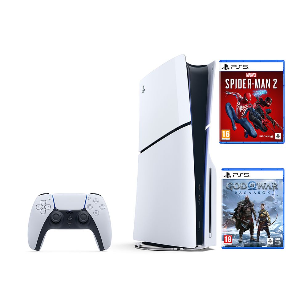 Sony PS5 Slim Edition & God of War Ragnarök & Marvel's Spider-Man 2 ...