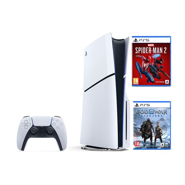 Sony Sony PS5 Slim Edition & God of War Ragnarök & Marvel's Spider-Man 2 Standard Edition