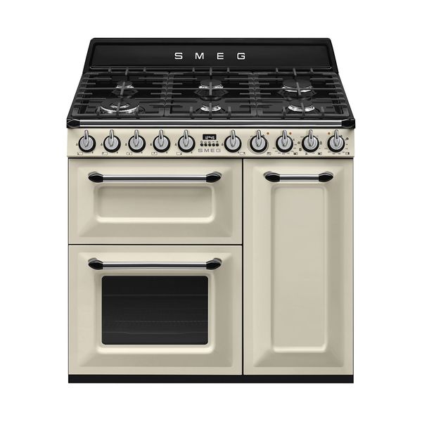 Smeg TR93P 90cm Μπέζ Κουζίνα Αερίου