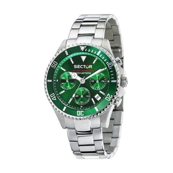 Sector Sector 230 Chronograph Silver Stainless Steel Bracelet Ρολόι Χειρός