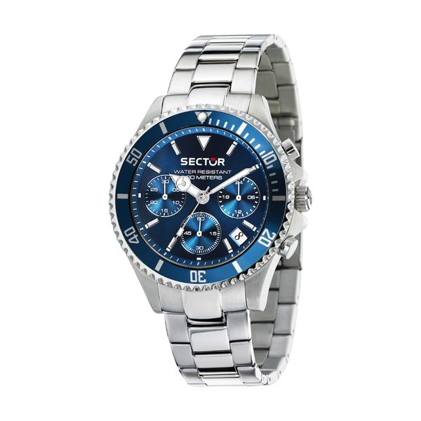 Sector Sector 230 Chronograph Silver Stainless Steel Bracelet Ρολόι Χειρός