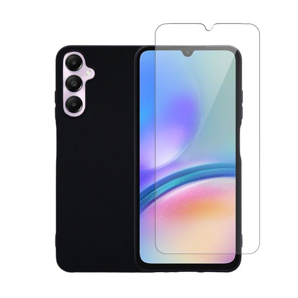 Redshield Redshield Silicone Case & Tempered Glass Set Black για Samsung Galaxy A05s Θήκη Κινητού & Προστατευτικό Οθόνης