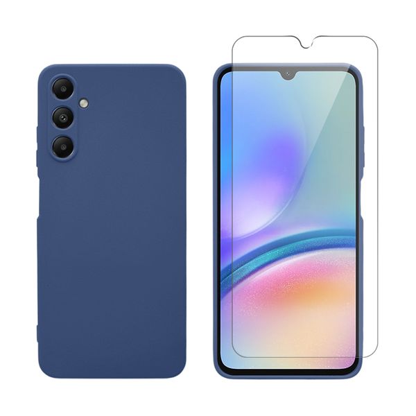 Redshield Redshield Silicone Case & Tempered Glass Set Blue για Samsung Galaxy A05s Θήκη Κινητού & Προστατευτικό Οθόνης