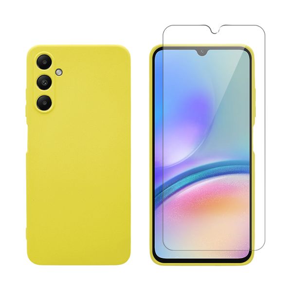 Redshield Redshield Silicone Case & Glass Set Yellow για Samsung Galaxy A05s Θήκη Κινητού & Προστατευτικό Οθόνης