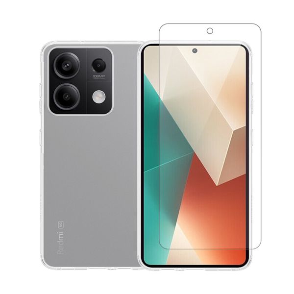 Redshield Redshield Xiaomi Redmi Note 13 5G TPU & Glass Transparent Σετ - Θήκη Κινητου & Προστατευτικό Οθόνης