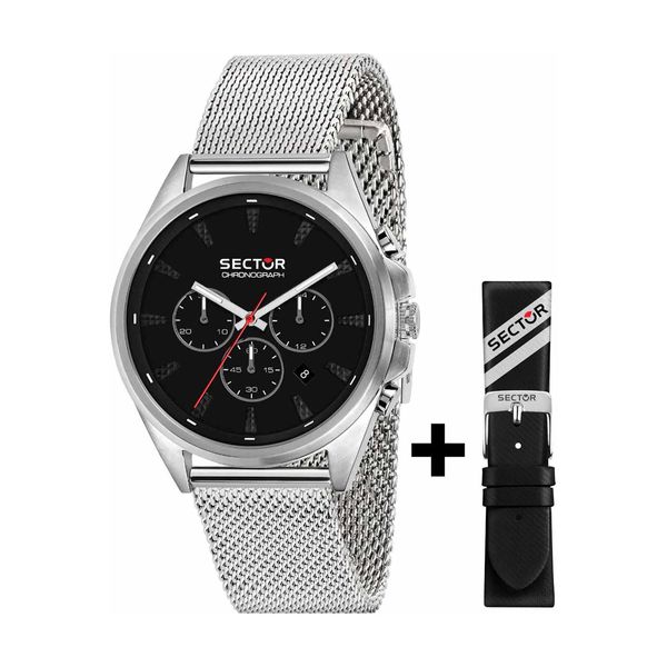 Sector Sector 280 Chronograph Silver Stainless Steel Bracelet Ρολόι Χειρός