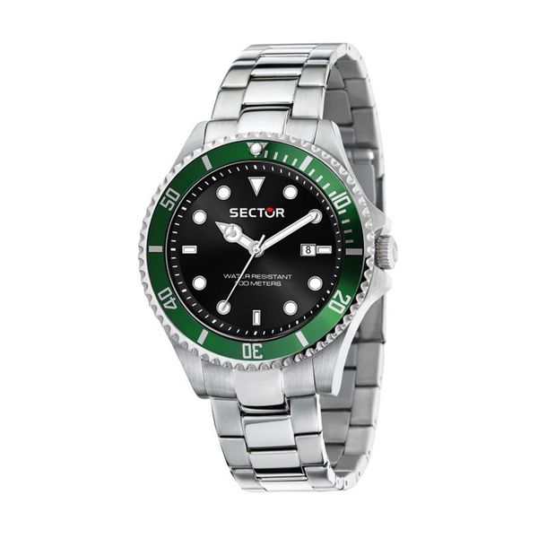 Sector Sector 230 Silver Stainless Steel Bracelet Ρολόι Χειρός