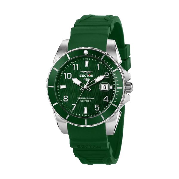 Sector 450 Green Silicone Strap Ρολόι Χειρός