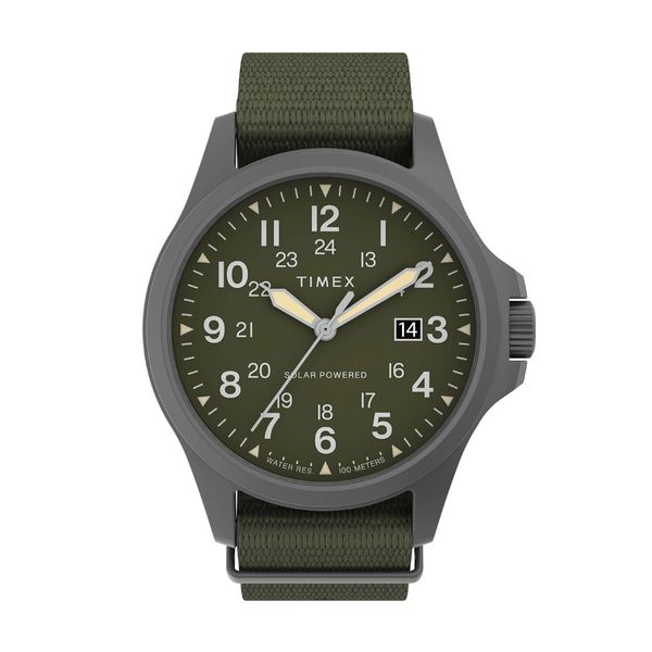 Timex Expedition North Solar Khaki Fabric Strap Ρολόι Χειρός