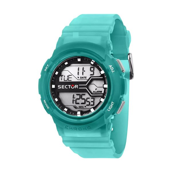 Sector Sector EX-39 Chronograph Turqoise Plastic Strap Ρολόι Χειρός