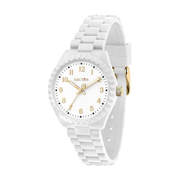 Sector Sector Diver White Silicone Strap Ρολόι Χειρός