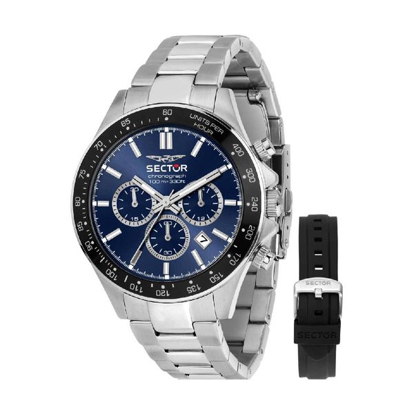 Sector Sector 230 Chronograph Silver Stainless Steel Bracelet Gift Set Ρολόι Χειρός