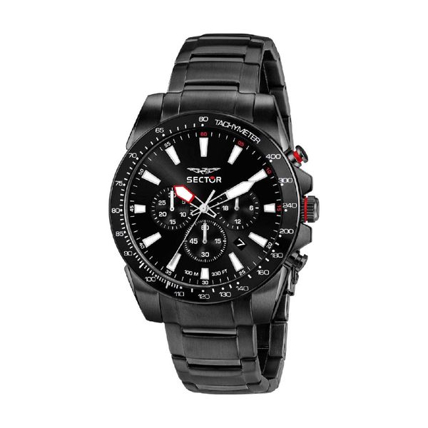 Sector 450 Chronograph Black Stainless Steel Bracelet Ρολόι Χειρός