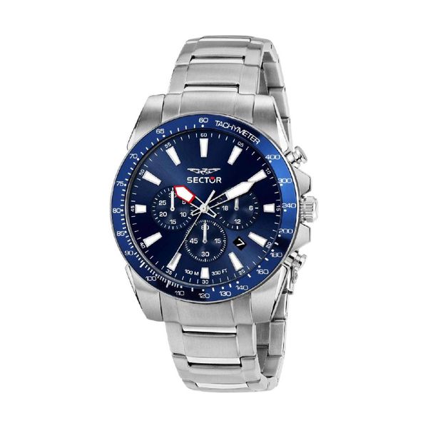 Sector 450 Chronograph SIlver Stainless Steel Bracelet Ρολόι Χειρός