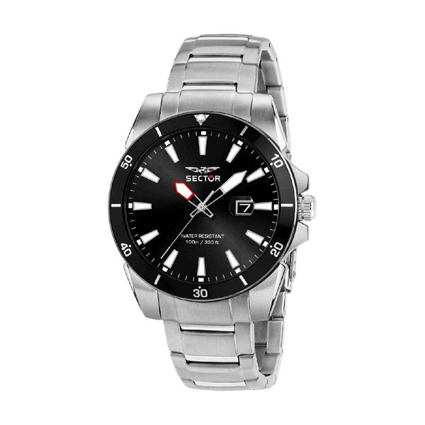 Sector 450 Silver Stainless Steel Bracelet Ρολόι Χειρός