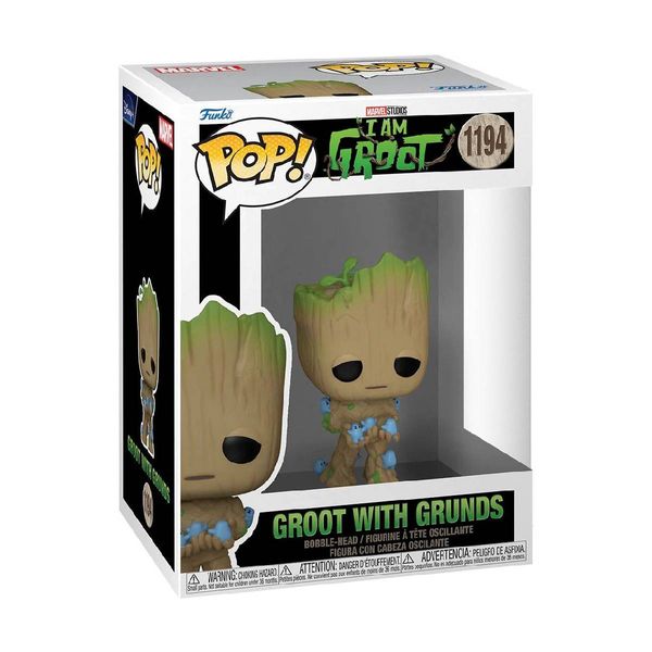 Funko Pop! I am Groot - Groot with Grunds #1194 Bobble-Head Φιγούρα