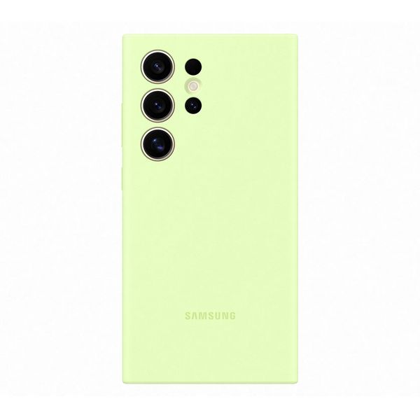 Samsung Samsung Galaxy S24 Ultra Silicone Case Green Θήκη Κινητού