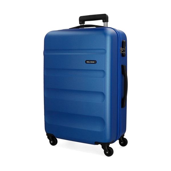 Roll Road Μεγάλη ABS 75x52x28cm Flex Blue Βαλίτσα Ταξιδίου