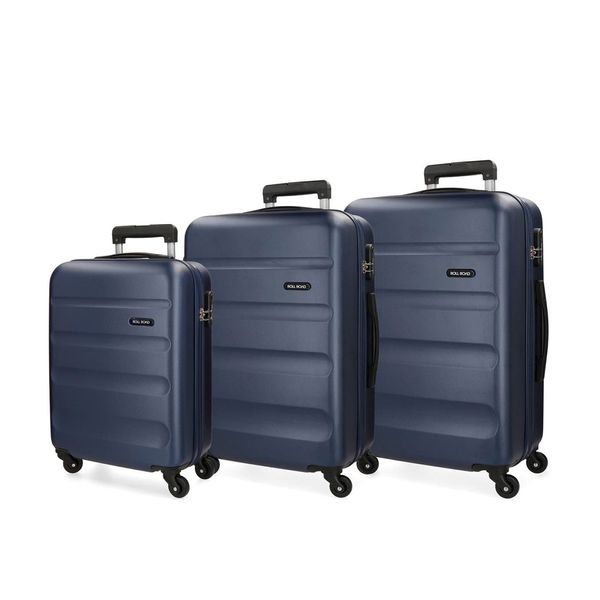 Roll Road Σετ 55/65/75cm ABS Flex Navy Βαλίτσες Ταξιδίου