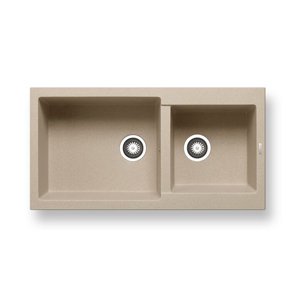 Pyramis Alazia 96X50 Dark Beige Νεροχύτης Κουζίνας