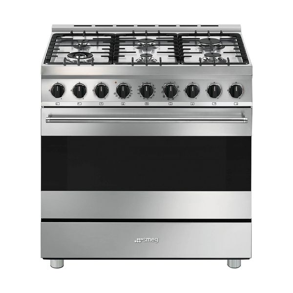 Smeg B91GMX2 Inox Κουζίνα Αερίου