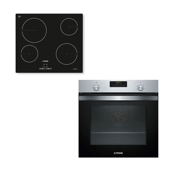 Pitsos Pitsos Family CRE611S06 & PH20M41X2 Inox Set Εντοιχισμού