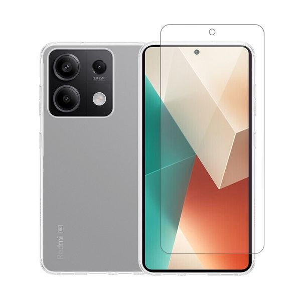 Redshield Redshield TPU & Tempered Glass Set Transparent για Redmi Note 13 Pro / Poco M6 Pro Θήκη Κινητού & Προστατευτικό Οθόνης