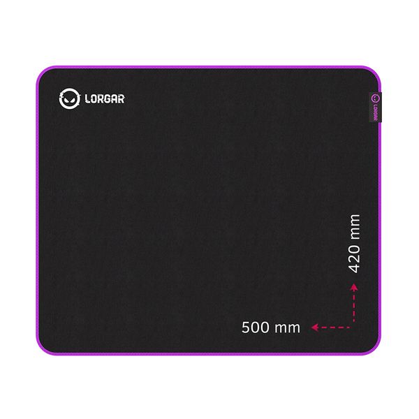 Lorgar Lorgar Main 315 Black/Purple Gaming Mousepad