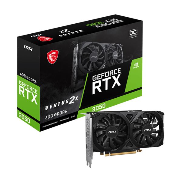 MSI RTX 3050 Ventus 2X 6GB OC Κάρτα Γραφικών