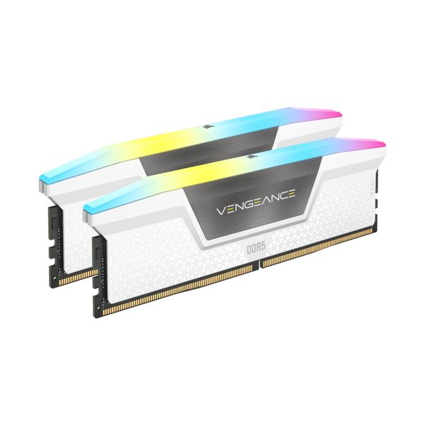 Corsair Vengeance RGB DDR5-6000 2x16GB White Μνήμη RAM