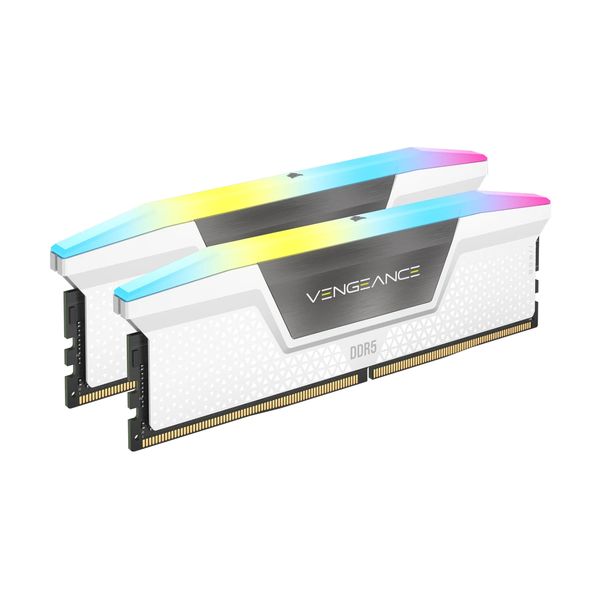 Corsair Vengeance RGB 32GB (2x16GB) DDR5 6400MHz CL32 White Μνήμη RAM