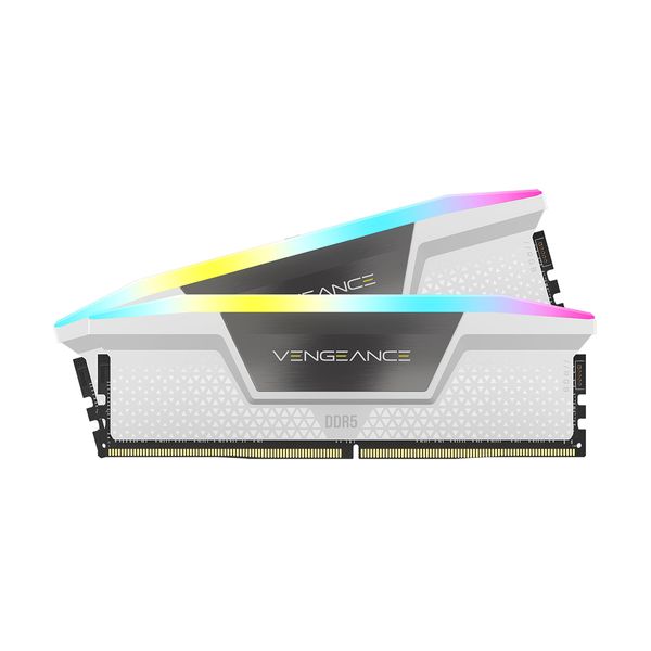 Corsair Vengeance RGB 32GB (2x16GB) DDR5 C30 6000MHz White Μνήμη RAM