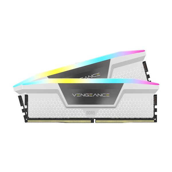 Corsair Vengeance RGB 32GB (2x16GB) DDR5 6000MHz CL36 White Μνήμη RAM