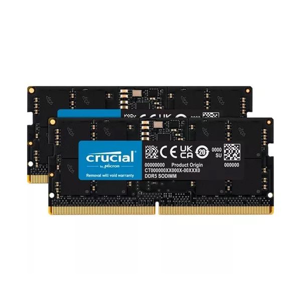 Crucial SODIMM DDR5 4800 2X16GB C40 Μνήμη RAM