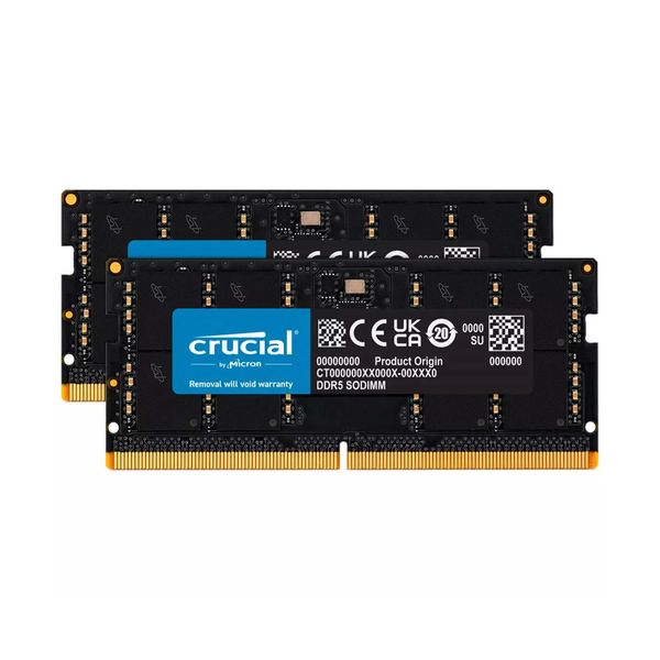 Crucial SODIMM DDR5 4800 2X32GB C40 Μνήμη RAM