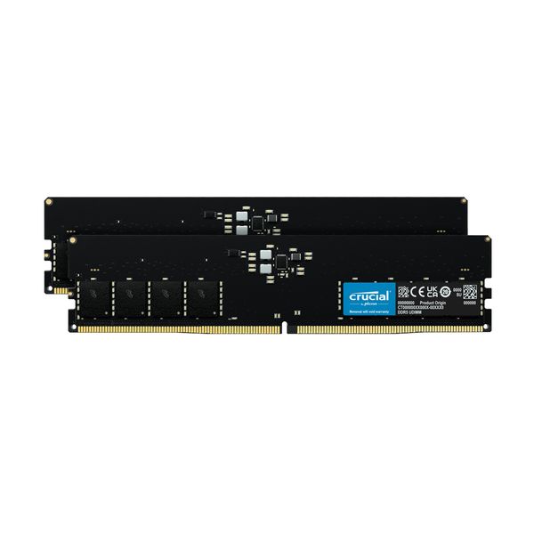 Crucial 32GB (2x16GB) DDR5 5600MHz C46 Μνήμη RAM