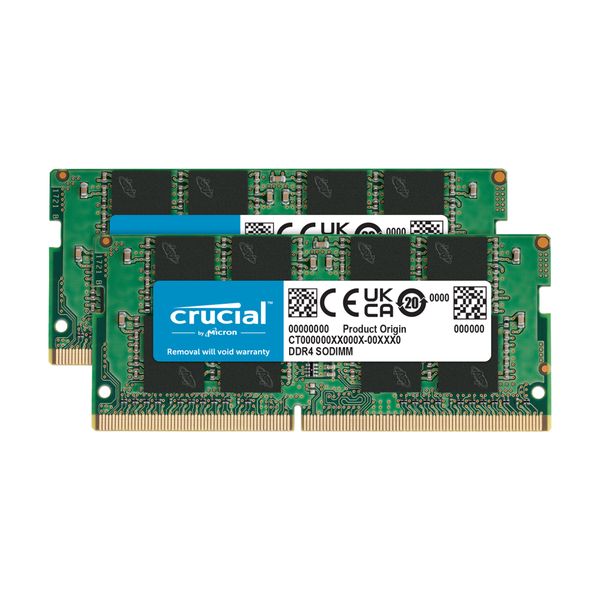 Crucial 16GB (2x8GB) DDR4 SODIMM 2400MHz C17 Μνήμη RAM