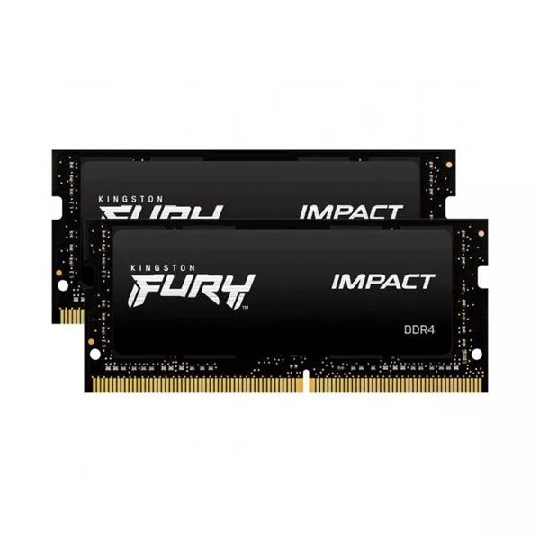 Kingston FURY Impact SODIMM DDR4 2666 2X8GB C15 Μνήμη RAM