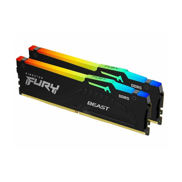 Kingston Fury Beast RGB DDR5 5600 2x8GB C40 Μνήμη RAM