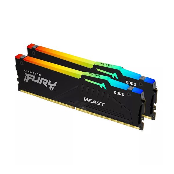 Kingston FURY Beast DDR5 5600 2X32GB C40 RGB Μνήμη RAM
