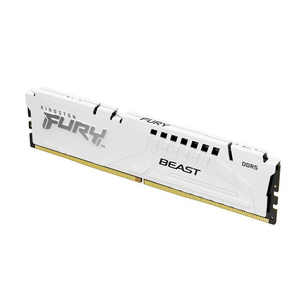 Kingston Fury Beast DDR5 5200 1x16GB C40 White Μνήμη RAM